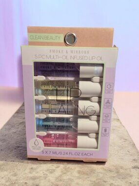 Smoke & Mirrors 5 piece Multi oil infused lip oil